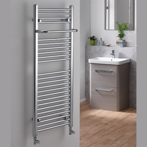 Ebony Towel Rail with Projecting Towel Bar